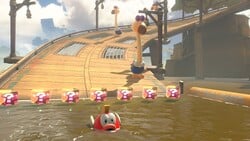 An obstacle spawned by Kamek in Mario Kart World