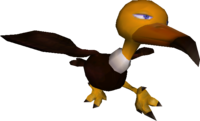 Model render of a Klepto from Mario Party 4