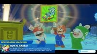 Mario and the gang find a chest at Peach's Castle