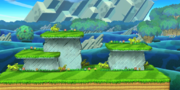 The Mushroom Kingdom U stage in Super Smash Bros. for Wii U.