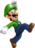 Artwork of Luigi jumping from New Super Mario Bros. Wii