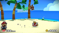 A Goomba summoned from an Enemy Card using Headbonk