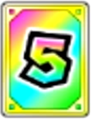 The 5 Precision Card in Shy Guy's Shuffle City.