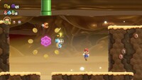 The second 10-flower coin in Gnawsher Lair in Super Mario Bros. Wonder