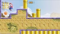 The first Wonder Token in the level Pipe Park in Super Mario Bros. Wonder