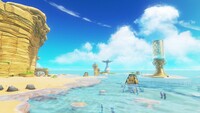 The Seaside Kingdom in Super Mario Odyssey.