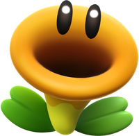 Artwork of a Talking Flower in Super Mario Bros. Wonder