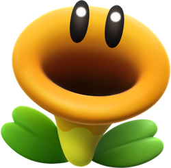 Artwork of a Talking Flower in Super Mario Bros. Wonder