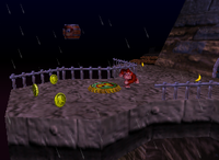 A set of yellow Banana Coins in Creepy Castle.