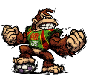 Donkey Kong from Super Mario Strikers