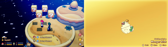 Blocks in Meeger Islet from Mario & Luigi: Brothership