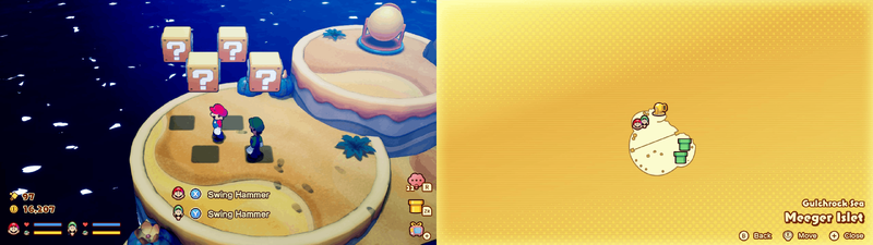 Blocks in Meeger Islet from Mario & Luigi: Brothership