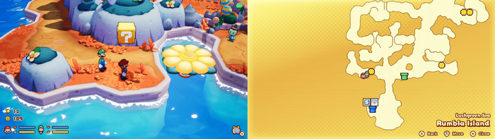 11th ? block in Rumbla Island from Mario & Luigi: Brothership