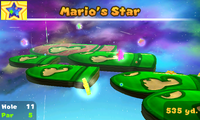 11th hole in Mario's Star course. It depicts six Bullet Bills.