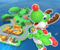 The course icon with Yoshi (Reindeer)