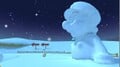 View of the Mario snowman