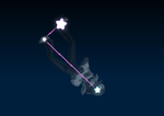 Waluigi's constellation in the game Mario Party 9.
