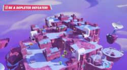 An example of the Be a Depleter Defeater! battle in Mario + Rabbids Sparks of Hope