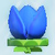 Cropped screenshot of a blue Flower Fan from the Nintendo Switch remake of Mario vs. Donkey Kong