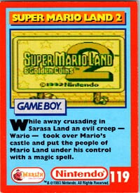 One of the Nintendo Collector Cards
