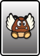 A Paragoomba card from Paper Mario: Color Splash