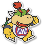 Artwork of Bowser Jr. from Paper Mario: The Origami King