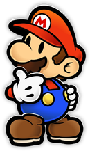 Artwork of Mario from Paper Mario: The Thousand-Year Door (Nintendo Switch)