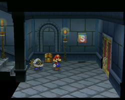 Last treasure chest in Palace of Shadow of Paper Mario: The Thousand-Year Door.