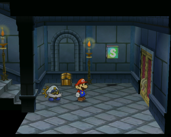 Last treasure chest in Palace of Shadow of Paper Mario: The Thousand-Year Door.