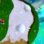 Squared screenshot of snow in Super Mario Galaxy.