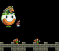 The Bowser fight in Super Mario World