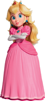 Artwork of Princess Peach for The Super Mario Bros. Movie