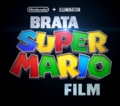 Slovenian logo for The Super Mario Bros. Movie with the "SUPER MARIO" in the modern font, which is also used for the Lithuanian and Vietnamese logos