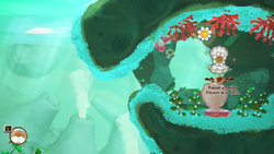 Screenshot of Bafloonder Habitat from Yoshi and the Mysterious Book
