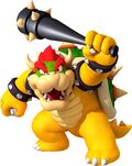 Mario Super Sluggers: Bowser wielding his black spiked bat