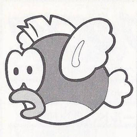 A Cheep Cheep from Super Mario Bros..