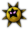 An artwork of the X boss before fighting it. In this case, it's Dark Star.