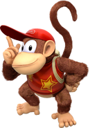 Diddy Kong artwork from Donkey Kong Country: Tropical Freeze.