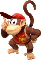 Diddy Kong artwork from Donkey Kong Country: Tropical Freeze.