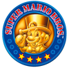 Artwork of the Mario emblem seen on the box art of Super Mario All-Stars Limited Edition