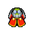 Fawful posing for applause in Mario & Luigi: Bowser's Inside Story.