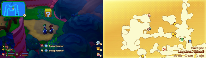 21st block in Raynforst Island from Mario & Luigi: Brothership