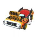 Standard tires (Mario Kart Wii) on the Inferno Flyer
