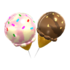 Vanilla & Chocolate Balloons from Mario Kart Tour