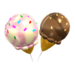 Vanilla & Chocolate Balloons from Mario Kart Tour