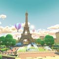 View of the Eiffel Tower in Mario Kart Tour