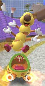 Wiggler performing a trick.