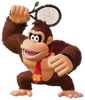 Artwork of Donkey Kong from Mario Tennis Fever.