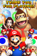 "THANK YOU FOR PLAYING!" screen
