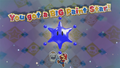 Mario obtaining the Big Paint Star.